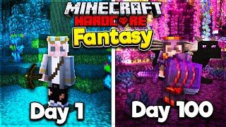 I Survived 100 Days in a FANTASY WORLD in Hardcore Minecraft... Here's What Happened