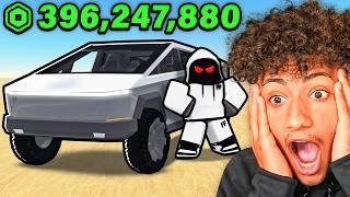 Spending $8,104,172 On The NEW CYBER TRUCK In Roblox Dusty Trip