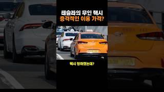 테슬라 무인택시 가격 실화?