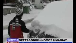 Χιόνια στη Βέροια 2/2/2012