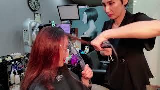 ASMR Korean Hair Salon: Deep Relaxation with Haircut and Styling Sounds