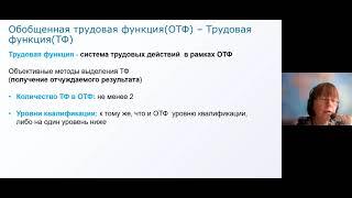 Вебинар ВНИИ труда 3 июня 2021, Разработка профессиональных стандартов