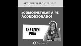 ¿Cómo instalar aire acondicionado?
