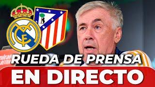 ANCELOTTI EN DIRECTO | RUEDA de PRENSA previa REAL MADRID VS ATLÉTICO | CHAMPIONS LEAGUE