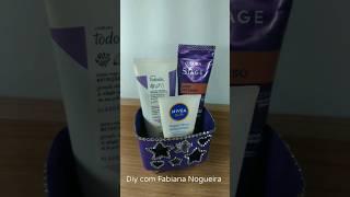 Mini Organizador feito com Pote de margarina  #artesanato #reciclagem #façavocêmesmo #craft #diy