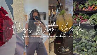 VLOG | ORGANIZING, DINNER DATE, GROCERY SHOPPING, HUGE PESCATARIAN GROCERY HAUL