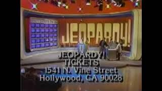 Jeopardy! ticket plug, 1988