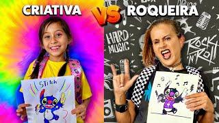 Criativa vs Roqueira: Quem Faz o Melhor Desenho na Escola da Vivi?