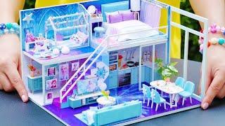 DIY Miniature House Frozen Elsa Build 2 Bedrooms, Bathroom, Kitchen, Living Room