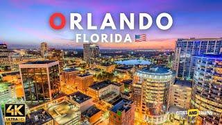 Orlando, Florida, United States  in 4K Video by Drone ULTRA HD - Flying over Orlando, Florida