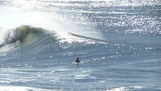 Big waves vs surfers  in Pacifica