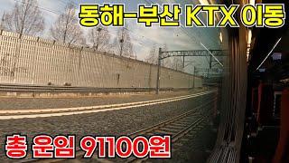 철도로 갈 수 있는 국내 최고 운임 구간을 KTX 특실로만 이동해보았다