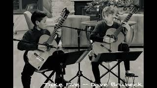 Beckett Ceron & Sonya Wert classical guitar jazz. Take Five by Dave Brubeck