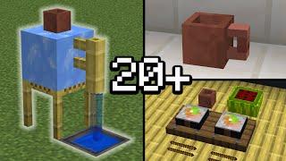 20+ MINI Build Hacks in Minecraft!