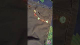 Embroidery on jeans || #embroidery #diy ||Umar Art and Craft || #embroiderydesign