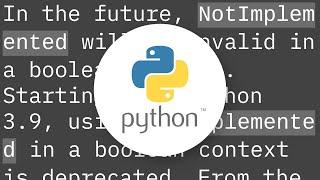 Is there any builtin Python value where truth evaluation is invalid?