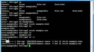 UNIX Tutorials 3 - Creating/Deleting Files and Directories, chmod