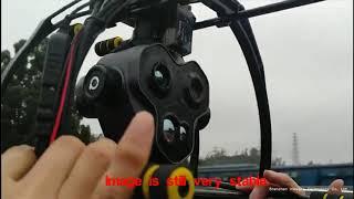 Viewpro UAV Gimbal Camera WK10TIRM 100km/h Testing