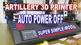 Artillery SideWinder X1 3D Printer  - SUPER SIMPLE AUTO POWER OFF MOD