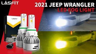 2021 Jeep Wrangler Switchback LED fog light Install & Review | Lasfit LED Bulb