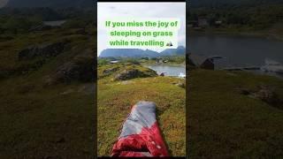 One day I’ll find an equivalent for sleeping on moss #touchgrass #travel #grass