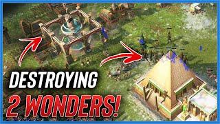 An EPIC game where we Destroy 2 WONDERS! Age of Mythology Retold