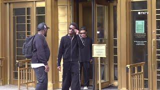 "King", Sean "Diddy" Combs son enters Manhattan Court after Diddy's Arrest