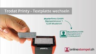 Trodat Printy - Stempel Textplatte wechseln | CH