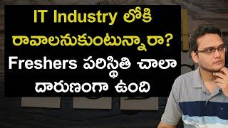 No Jobs for Freshers in Campus Placements | Very Less Campus Placements in IT  #softwarejobstelugu