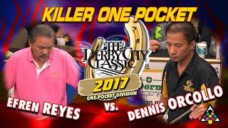 EFREN REYES VS DENNIS ORCOLLO - 2017 DERBY CITY CLASSIC ONE POCKET DIVISION