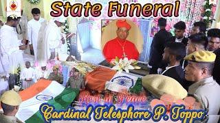 राजकीय दफ़न/State Funeral/Good Bye toCardinal Telesphore P. Toppo/ St. Mary's Cathedral Ranchi