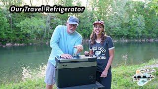 Here's Our 30 Quart Portable Refrigerator F40C4TMP We Use While Traveling!