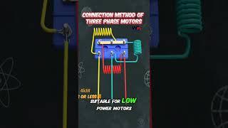 Star Delta Connections Method of 3 Phase Motors #motor #motors #motorconnection