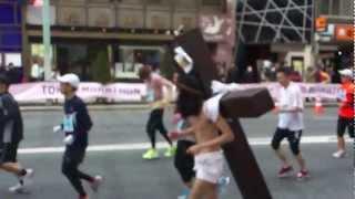 Jesus Christ in Tokyo Marathon 2012