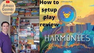 How to play Harmonies board game review AmassGames #cute #boardgame  #familygames #tabletop #nature