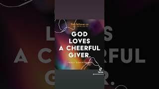 #God #loves #cheerful #giver #christislord #thelifesaver #thelifesaverdotca