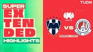 SUPER EXTENDED HIGHLIGHTS | Monterrey 5-1 Atl. de San Luis | Liga Mx -AP2024 - Semifinal - VUELTA |