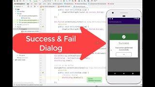 Custom Success and Error Alert Dialog | Java | Android Studio