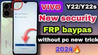 Vivo Y22 / Y22s FRP Unlock Android 13 Latest Update - (Without Computer)