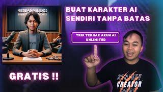 CARA MEMBUAT KARAKTER AI DENGAN WAJAH SENDIRI GRATIS TANPA BATAS ! TUTORIAL KARIKATUR PAKE AI 2024