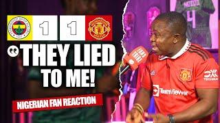 FENERBAHCE 1-1 MANCHESTER UNITED  ( Henry -NIGERIAN FAN REACTION)EUROPA LEAGUE -24-25 HIGHLIGHT