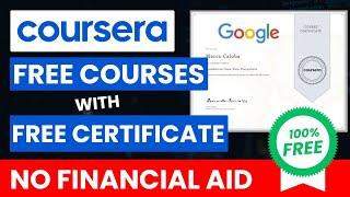 How To Get Paid Coursera Courses for FREE with Certificates in 2024 | Without Financial Aid