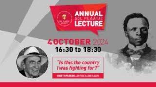 Annual Sol Plaatje Lecture