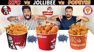 KFC Vs POPEYE’S Vs JOLLIBEEWHO’S FRIED CHICKEN IS BEST????