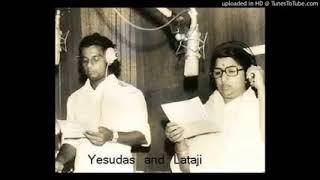 A Rare gem of Dr. k. J. Yesudas with Lata Mangeshkar