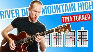 River Deep, Mountain High  Tina Turner  Acoustic Guitar Lesson [with PDF]