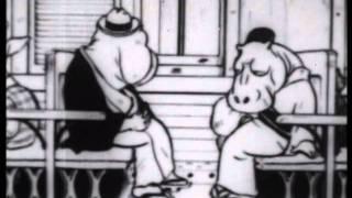 Japan old live-action animation (1929). Taro's Train.