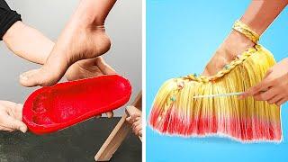 DIY Shoe Transformation  Tricks to Make High Heels And Designer Shoes