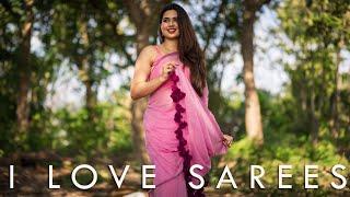 Cherry Blossom Purple Saree | Handloom Pink Cotton Saree - I Love Sarees