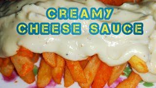 EASY HOMEMADE CREAMY CHEESE SAUCE | CREAMY CHEESY DIP SAUCE